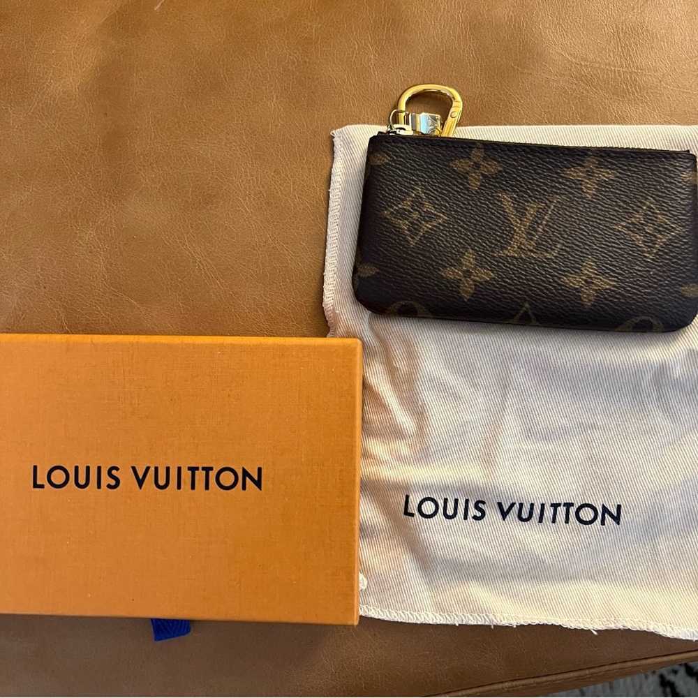 Louis Vuitton Brown Monogram Key Pouch